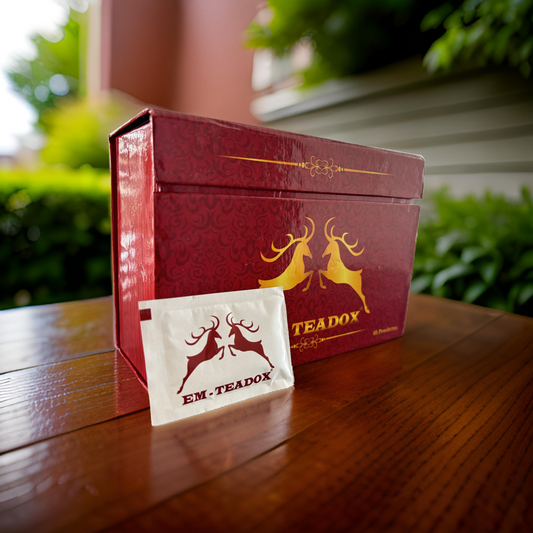 Em-Detox Tee – natürlicher Detox-Tee, unterstützt einen aktiven Lebensstil und ein vitales Wohlbefinden. Erfrischender Kräutertee in hochwertiger Verpackung, ideal zur täglichen Ergänzung.